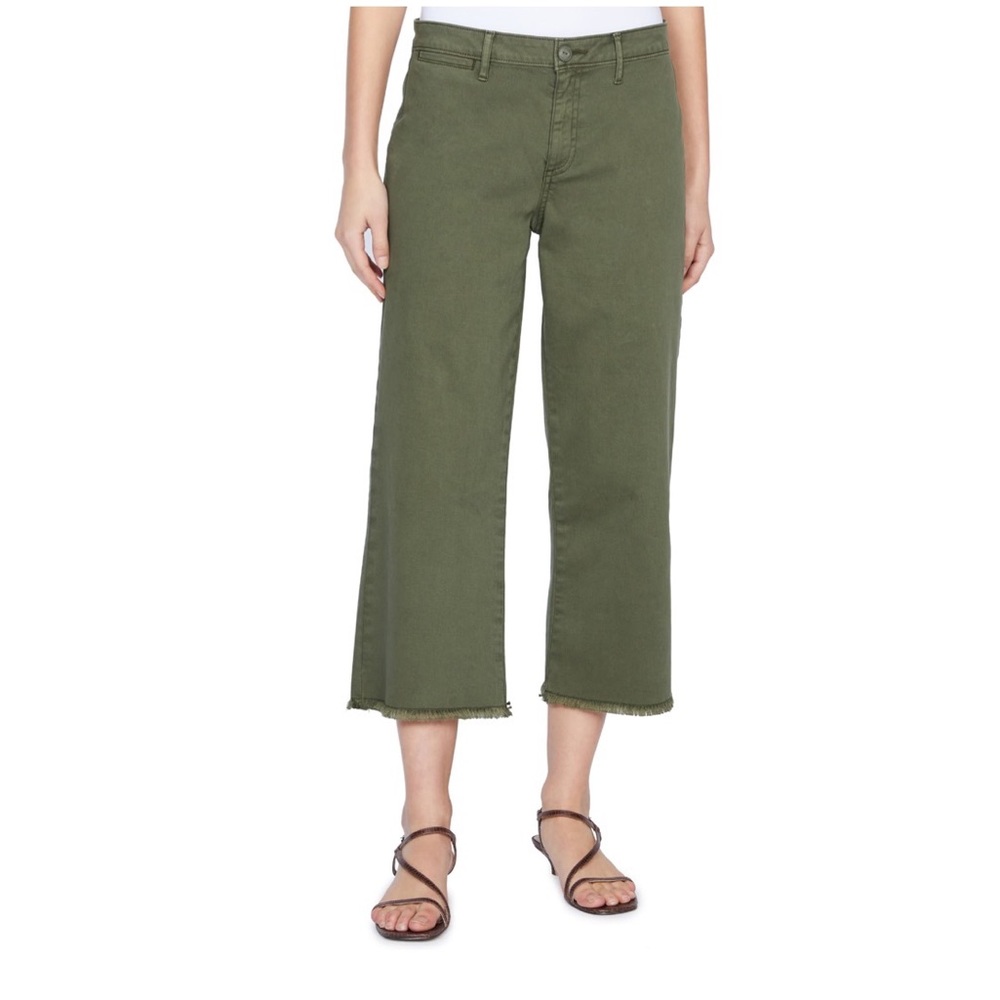 NWT Sanctuary Wide Leg Raw Hem Crop Pants Women's Size 24 - Picture 2 of 9